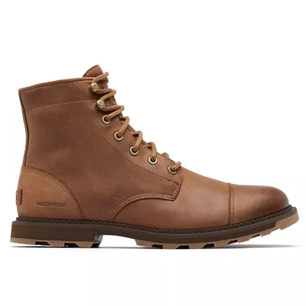 Sorel Madson II Chore Waterproof Boots Mens 7.5 Velvet Tan Suede Brown New